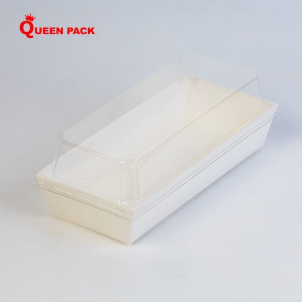 Hộp giấy trắng đựng bánh QP-E023 - Bao Bì Thực Phẩm Queen Pack - Công ty TNHH Queen Pack